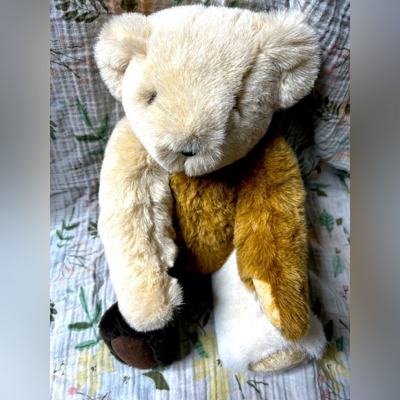 Vermont Teddy Bear Patchwork Rare Special Edition Teddy Bear with Brown E… - Picture 2 of 5